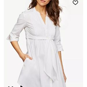 Isabella Oliver White‎ Maternity Tunic Top Sz 2